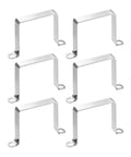 U Shaped Connector Bracket 6 Pack Heavy Duty 80x80mm 304 Stainless Steel Square Pipe Clamp for rectangular tube fixing