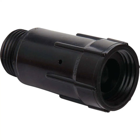 Three Quarter Inch Hose Pressure Regulator For Drip Irrigation, No More Emitter Pop Offs, Reduces Water Pressure To 25 To 30 PSI, Black