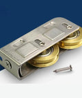 Smooth As Butter Sliding Door And Window Pulley Kit With Heavy Duty Double Bearings For Aluminum Frames Quick Fix stainless steel pulley with double wheels.