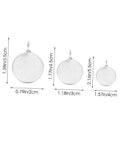 Three sizes of Six Piece Stainless Steel Gong Shooting Targets For Practice And Training With Weather Resistant Build Durable Manganese Steel Hangers