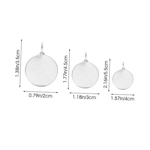 Three sizes of Six Piece Stainless Steel Gong Shooting Targets For Practice And Training With Weather Resistant Build Durable Manganese Steel Hangers