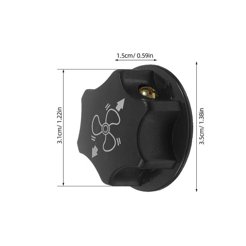 Universal Black Fan Control Knobs 10 Pack Replacement Caps for Floor Fans in Warehouse and Office Use Durable Plastic Construction Built to Last with Smooth Rotary Control and Easy Grip for Tough as Nails Heavy Duty Everyday Cooling, black plastic knob 3.5cm