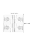 Beefy Frosted Acrylic Cabinet Door Hinge With Pre Drilled Holes Wear Resistant And Stable Decorative Hinge for Office Cabinets