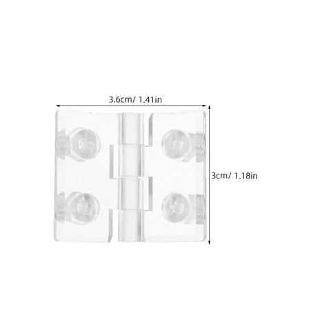 Beefy Frosted Acrylic Cabinet Door Hinge With Pre Drilled Holes Wear Resistant And Stable Decorative Hinge for Office Cabinets