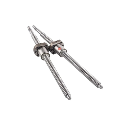 Machined C7 Precision SFU1204 12mm Ball Screw Kit For CNC Router And 3D Printer with smooth linear motion rods in metal.