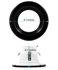 Go-To 4 Inch LED Recessed Can Lights Dimmable Downlights With CCT Switch 2700K To 5000K, 750 Lumens, Black Trim dimensions