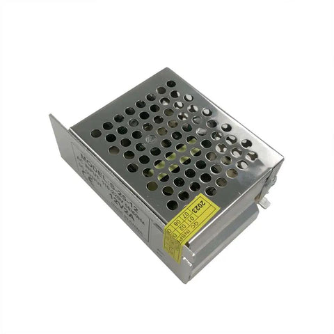 12V 2A DC Transformer Power Supply For 110V To 220V AC Input Converts To Stable 12V DC For Motors And Gadgets Easy Plug And Play Voltage Converter Safe Reliable Power Unit in silver housing