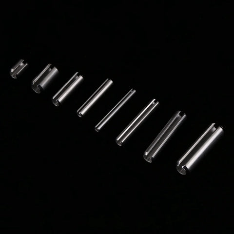 280 Pieces Roll Pin Set M1.5 M2 M2.5 M3 M4 M5 M6 M8 Stainless Steel With Box Slotted Spring Pins Assortment Kit Dowel Pins