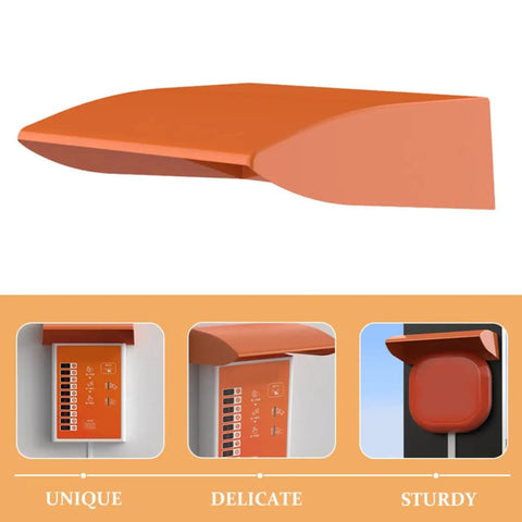 Heavy Duty EV Charger Rain Cover Outdoor Weather Shield Waterproof Protection Case Tough As Nails Plastic Roof top view