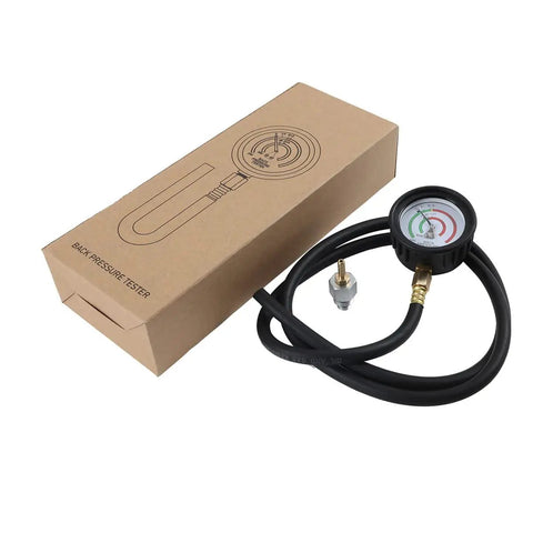 Pro Grade Exhaust Back Pressure Tester Kit With 6 Foot Hose, Professional Car Exhaust Back Pressure Gauge, Adapter And Hose Clamp, Includes Durable Carton Packaging, boxed