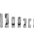 Diesel Injector And Fuel Line Socket Set With Slotted Open End Design For Hard To Reach Nuts Three Eighths Inch Drive