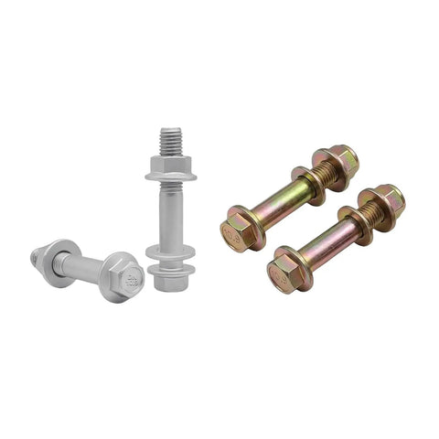 Heavy Duty Shock Mount Bolts Kit M14x1.5 10.9 Grade Alloy Steel Flange Shoulder Bolts And Lock Nuts Pair For Toyota Tacoma Tundra Sequoia Dodge Ram Eliminates Loose Play And Rattle During Shock Absorber Replacement. four M14x1.5 flange bolts with lock nuts