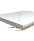 Pure White Engineered Marble And Quartz Shower Corner Shelf Polished 9x9 Inch Maintenance Free And Stain Resistant No Hardware Included