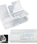 Top Tier Double Pack Phone Repair Module Organizer With Multi Size Compartment Storage Case for iPhone micro screws, transparent and compact.