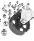 Cast Iron Caster Wheels For Transmission Jacks Pack Of 4 Replacement Parts 12mm Stem Wheel Dia 2.1 Inch Height 4 Inch Each