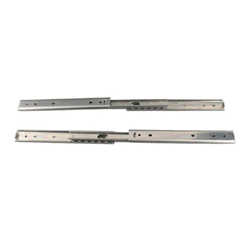 Two Pack 8 Inch Drawer Slides With Full Extension Ball Bearing Runners Heavy Duty Cold Rolled Steel Side Mount Hardware For Gaming Cabinets And Electronics Smooth Silent Glide, two slides shown