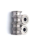 Tough As Nails Bearing Steel Deep Groove Ball Bearing For Bulletproof Guide Rail U And V Groove Pulley System 624Uu 4By13By7 mm angled view