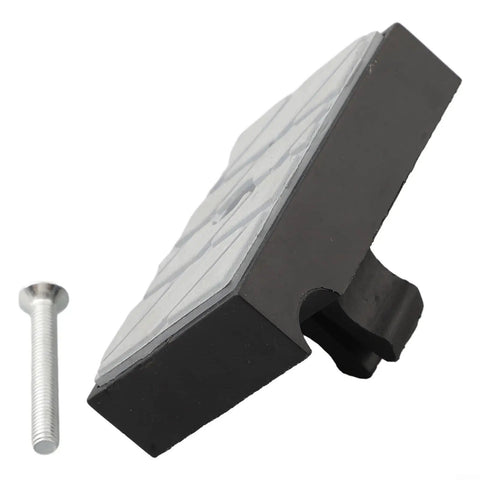 Tough-As-Nails Heavy-Duty Conveyor Block For Edge Banding Machines Built To Last And Keep Precise Alignment Under Heavy Use Wear-Resistant 71x48mm Panel Easy Mount Compatible With Most Edge Banders And Quick Setup, black metal and plastic block with screw