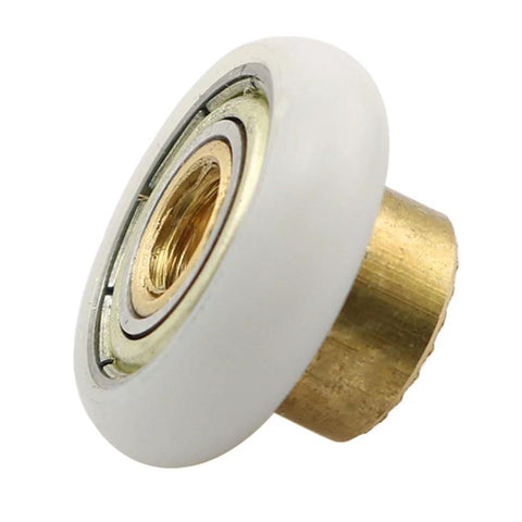 8 Pieces 20mm Glass Sliding Shower Door Rollers Replacement Parts With One Screw Nylon Wheel Copper Core Axle