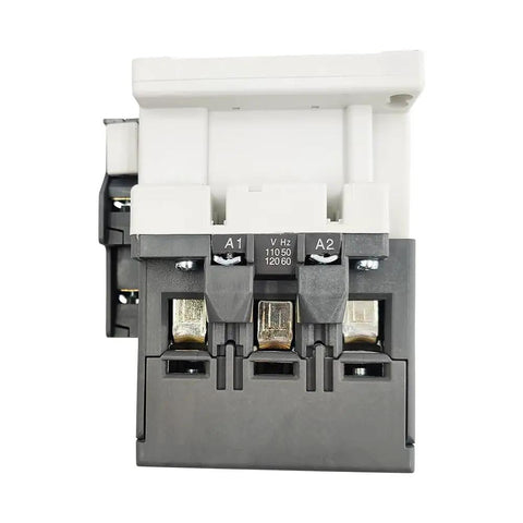 Front view of Beefy 63A 120V AC Contactor A63 30 11 1NO1NC Replacement for 3 Phase Systems, compact space-saving design.
