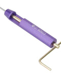 Purple installation tool from 50 Pieces Stainless Steel Helicoil Thread Repair Kit M3 X 2D Set for Aluminum and Soft Metals DIY Friendly Restore Damaged Threads.