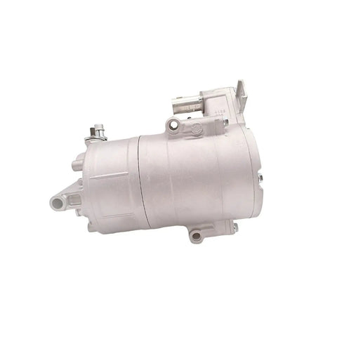 Rock Solid Hybrid Electric Auto Climate Compressor Replacement Mercedes Benz OEM A0008303204 in silver finish, featuring smooth design.