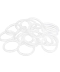 White Silicone O Ring Set 25mm Outer Diameter 19mm Inner Diameter 3mm Cross Section VMQ 50A Durable High Temperature Seal Gasket For Plumbing Pumps Hoses Machinery Leak Proof Pack Of 20 Wide Range Minus Thirty Degrees Celsius To Two Hundred Degrees, white silicone O-rings