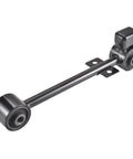 Close-up of rear lower control arm from 4 Piece Rear Upper And Lower Control Arm Trailing Arm Kit For 1997 2004 Nissan Pathfinder And Infiniti QX4 Direct Fit Replacement With OEM Grade Durability And Smooth Handling.