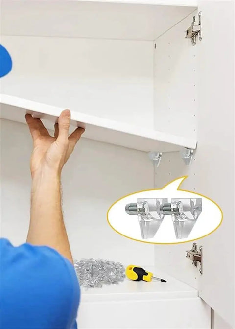 Clear Plastic Shelf Support Pins For Cabinets And Shelves Heavy Duty Wall Mount Pins Strong Load Bearing For Pantry Closet Kitchen