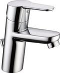 Modern Single Hole Single Handle Bathroom Faucet With Pop Up Drain WaterSense Labeled Dope Easy Install Includes Drain Assembly For Quick Fit And Durable Brass Construction For Long Lasting Style And Reliability, chrome finish
