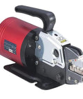 Top Tier Semi Automatic Pneumatic Terminal Crimper With 1.3 Ton Force And 0.6-0.8 Mpa Air Pressure, red alloy body with handle.