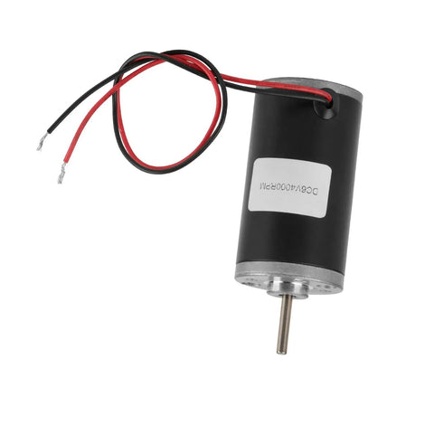 Heavy Duty 24V 3500Rpm Permanent Magnet Dc Carbon Brush Motor with wires for robotic automation.