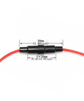 Inline Screw Type 16 AWG Fuse Holder Kit With 10 Pieces And 100 Pieces Of Quick Fast Blow Glass Fuses 5x20mm close-up view