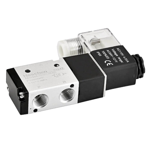 Heavy Duty Electrical Pneumatic Solenoid Valve 3V210-08-NC 110V AC Pilot-Operated Single Coil 3 Way 2 Position Normally Closed