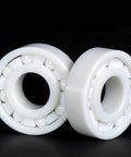 Pro Grade Zirconia Full Ceramic Ball Bearings With Next Level Heat Resistance And Beast Mode Operation For Grind Shop Machines And Hot Rod Builds 6314CE 70X150X35MM, showcasing two white ceramic bearings.