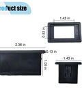 Dimensions of 2 Pack Rocker Switch Panel Mounting Brackets 1 Slot Housing Kit For Boats And Vehicles ABS Plastic Waterproof Mount Box