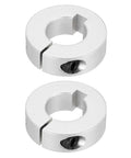 2 Pack Aluminum Shaft Collar Clamp Style Locking, 3/4 Bore, 1-9/16 OD, 1/2 Thick, Heavy Duty One Piece Design for CNC Machines and Industrial Automation, Secures Bearings, Gears, and Pulleys on Shafts, two aluminum clamp collars