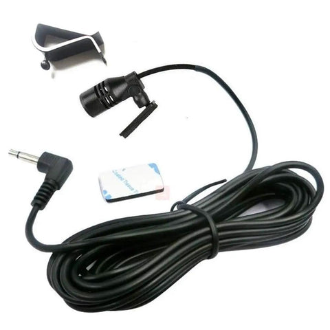 2.5mm External Car Microphone For Pioneer Head Units With 3m Cable, Plug And Play Car Stereo Microphone For AVH Series Navigation GPS DVD Radios, Clear Voice Pickup, Durable In Dash Accessory