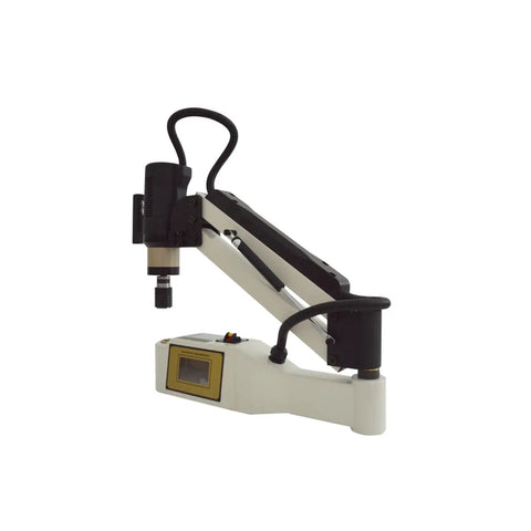 Heavy Duty 1200W Electric Tapping Machine 360 Degree Rotation M6 To M30 Threading Tool With Touch Screen Control Panel side view
