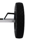 Close-up of Boat Trailer Dolly Aluminum Alloy For Small Boats Heavy Duty 88 Lb Capacity Trolley showing 14.57 Inch PU Wheel