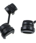 Durable Nylon Strain Relief Kit For Cables And Wires 12 Pieces Black Grommet Bushings UL94V-2