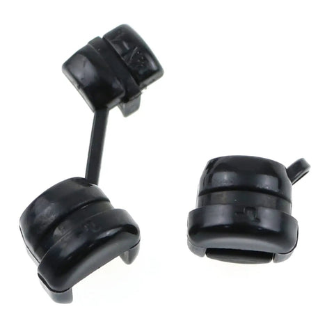 Durable Nylon Strain Relief Kit For Cables And Wires 12 Pieces Black Grommet Bushings UL94V-2
