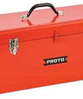 Beefy 20 Inch General Purpose Double Latch Steel Tool Box With Powder Coated Red Finish, 40 Lb Capacity, Padlock Hasp, Model J9975R