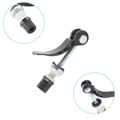 Lightweight Aluminum Alloy Quick Release Seat Post Clamp And Binder Clip For Road And Mountain Bikes Easy Install Replacement Bar Saddle Pipe Accessory Front Hub Skewer Tool visible from different angles