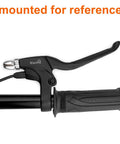 Beefed Up Brake Lever Set for Electric Bikes and Scooters, Melt Forged Aluminum Alloy Levers mounted on handlebar