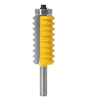 Top Shelf Multi Tooth Tenon Cutter With 8mm Shank For Woodworking And Splicing Machines Hella Tough Alloy Steel Slotting Bit, detailed view.
