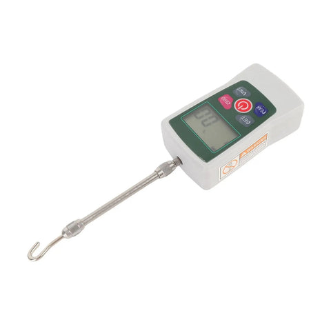 Digital Force Meter 100N Push Pull Tester With Backlit Display Auto Shutdown Upper And Lower Limit Settings 0.1N Resolution 1 Percent Accuracy Ideal For Workshop Lab And Repair Bench Force Testing, with hook