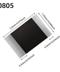 Diagram of 0805 SMD resistor with dimensions, part of 1500 Pcs 0805 Smd Resistor Kit With 60 Values From 0R To 10M Ohms, 1% Tolerance