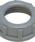 3 Inch Rugged Plastic Insulating Bushing For Electrical Conduits IMC And Threaded Connectors, Thermoplastic, Flame Retardant, 105C Rated, CULus Listed, 1 Pack, gray threaded ring