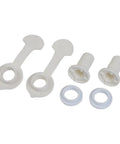 Camping Cooler Drain Stopper Kit With 1 Inch And 1.5 Inch Shaft Lengths Leak Proof PP Plastic Replacement With Washers shown